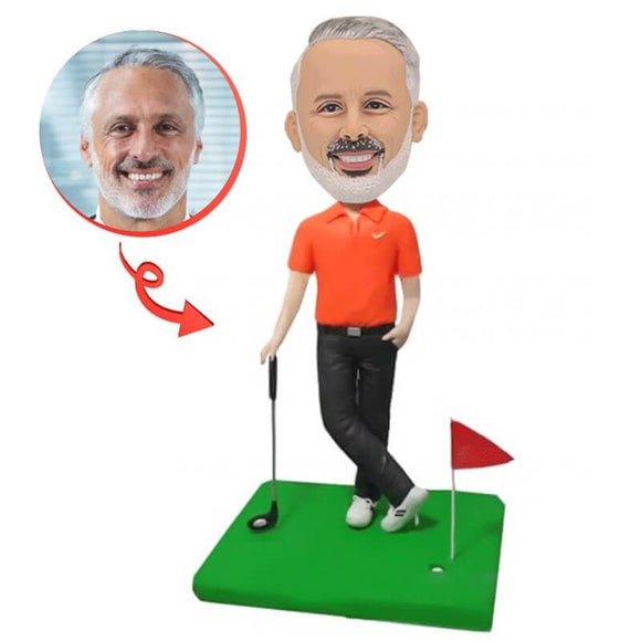 Custom Make Your Own Playing Golf Bobbleheads