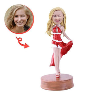 Custom Female Going Out On The Town 3 Bobblehead