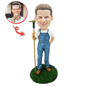 Male Gardener Custom Bobblehead