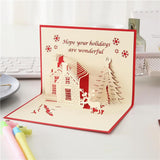 Christmas card-Christmas house