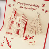 Christmas card-Christmas house