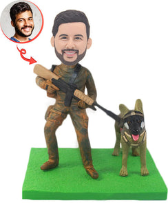 Custom Special Forces and Police Dogs Bobblehead