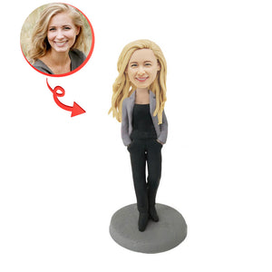 Custom Casual Lady Bobblehead (Halloween Limited Edition Product)